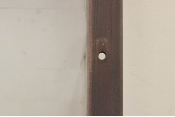 アンティーク建具　総欅(ケヤキ)材　レトロな空間を演出する窓1枚(引き戸、ガラス戸)(R-072090)