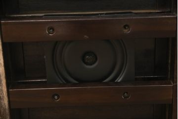 中古　美品　引き出し付きで使い勝手抜群の回転チェア2脚セット(回転椅子、板座チェア、ダイニングチェア、椅子、イス)(R-072099)