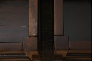 中古　美品　引き出し付きで使い勝手抜群の回転チェア2脚セット(回転椅子、板座チェア、ダイニングチェア、椅子、イス)(R-072100)
