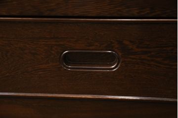 中古　美品　引き出し付きで使い勝手抜群の回転チェア2脚セット(回転椅子、板座チェア、ダイニングチェア、椅子、イス)(R-072100)
