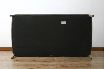 中古　美品　HALO(ハロ)　LOFFEE(ロフィ)　本革　ヴィンテージ加工を施したレザーが格好いい2Pソファ(2人掛けソファ、二人掛け、ラブソファ、アームソファ、レザーソファ)(R-072101)
