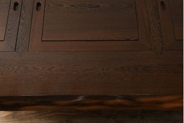 中古　美品　2way　座卓としても使える囲炉裏テーブル(木製火鉢、長火鉢、ダイニングテーブル、6人掛け、食卓、センターテーブル、ローテーブル)(R-072103)