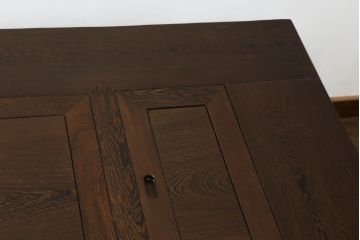 中古　美品　2way　座卓としても使える囲炉裏テーブル(木製火鉢、長火鉢、ダイニングテーブル、6人掛け、食卓、センターテーブル、ローテーブル)(R-072103)