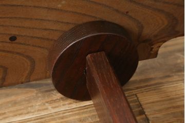 和製ビンテージ　美品　総欅(ケヤキ)材　前面玉杢　木地呂塗り　重厚な手打ち金具が存在感を放つ仙台車箪笥(仙台箪笥、和タンス、収納たんす、引き出し、ヴィンテージ)(R-072106)