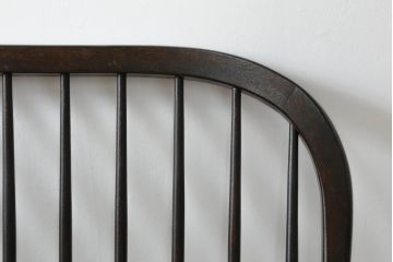 中古　松本民芸家具　♯513型長ウインザーチェア　クラシカルな佇まいのウィンザーベンチ(長椅子、3人掛けベンチ、ウィンザーチェア)(定価約39万円)(R-072108)