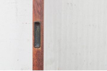 アンティーク建具　レトロな空間作りにおすすめのモールガラス窓2枚セット(引き戸、ガラス戸)(R-072117)