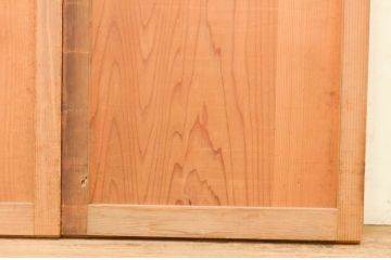 アンティーク建具　杉(スギ)材　どこか懐かしい雰囲気漂う板戸窓2枚セット(引き戸)(R-072122)