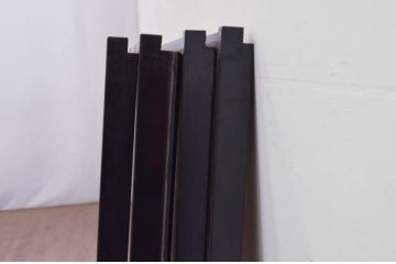 ビンテージ建具　両面ガラス　山・空の広大な背景が素晴らしい書院戸4枚セット(窓、引き戸、ガラス戸、ヴィンテージ)(R-072132)