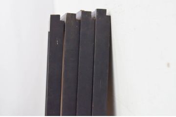 アンティーク建具　両面ガラス　和モダンな雰囲気づくりにおすすめの組子入り書院戸4枚セット(窓、引き戸、ガラス戸)(R-072136)