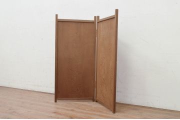 和製アンティーク　杉材　1枚板　シンプルで小振りな衝立て(パーテーション、衝い立て、つい立て)(R-072141)