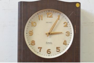 和製アンティーク　SEIKO　Sonola(セイコー・ソノーラ)　昭和レトロ　昔懐かしい雰囲気の掛け時計(柱時計、古時計、振り子時計、トランジスタ時計)(R-072156)