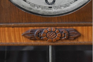 和製アンティーク　精工舎(SEIKOSHA、セイコー)　TRADE(S)MARK　花の彫刻が素敵な掛け時計　(R-072158)