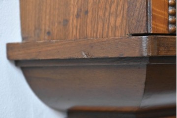 和製アンティーク　精工舎(SEIKOSHA、セイコー)　TRADE(S)MARK　花の彫刻が素敵な掛け時計　(R-072158)