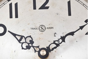 和製アンティーク　精工舎(SEIKOSHA、セイコー)　TRADE(S)MARK　花の彫刻が素敵な掛け時計　(R-072158)