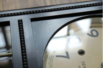 和製アンティーク　精工舎(SEIKOSHA、セイコー)　14DAY　TRADE(S)MARK　レリーフデザインが素敵な掛け時計(柱時計、古時計、振り子時計)(R-072160)