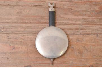 和製アンティーク　堀田時計店　TRADE MARK(トレードマーク)　N.H.T　CROWNFAN(クラウンファン)　21DAY　レトロモダンなデザインが魅力的な掛け時計(柱時計、古時計、振り子時計)(R-072162)