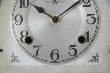 和製アンティーク　愛知時計電機(アイチ、AICHI)　AC TRADE MARK(トレードマーク)　大正ロマンの雰囲気漂う掛け時計(柱時計、古時計、振り子時計)(R-072165)