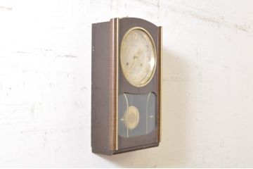 和製ビンテージ　SEIKO(セイコー)　30DAY　レトロ　ゴールドの意匠が目を惹く掛け時計(柱時計、古時計、振り子時計、ヴィンテージ)(R-072169)