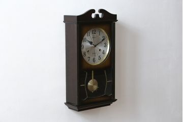 和製アンティーク　SEIKO(セイコー)　30DAY　クォーツ式　昔懐かしい雰囲気を醸し出す掛け時計(柱時計、古時計、振り子時計)(R-072170)