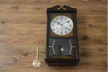 和製アンティーク　SEIKO(セイコー)　30DAY　クォーツ式　昔懐かしい雰囲気を醸し出す掛け時計(柱時計、古時計、振り子時計)(R-072170)