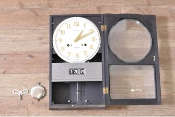 和製アンティーク　SEIKO(セイコー)　30DAY　昔懐かしい雰囲気を醸し出す掛け時計(柱時計、古時計、振り子時計)(R-072177)