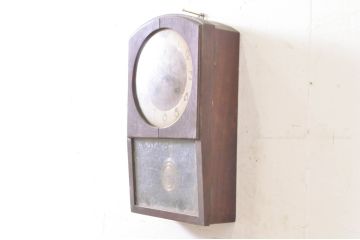 和製アンティーク　愛知時計電機(アイチ、AICHI)　AC TRADE MARK(トレードマーク)　可愛らしいデザインのレトロな掛け時計(柱時計、古時計、振り子時計)(R-072189)