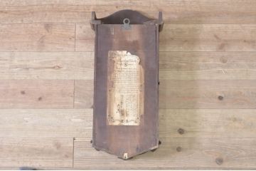 和製アンティーク　Standard Clock　TRADE(S)MARK(トレードマーク)　味のある色合いとリーフの意匠が素敵な掛け時計(柱時計、古時計、振り子時計)(R-072190)