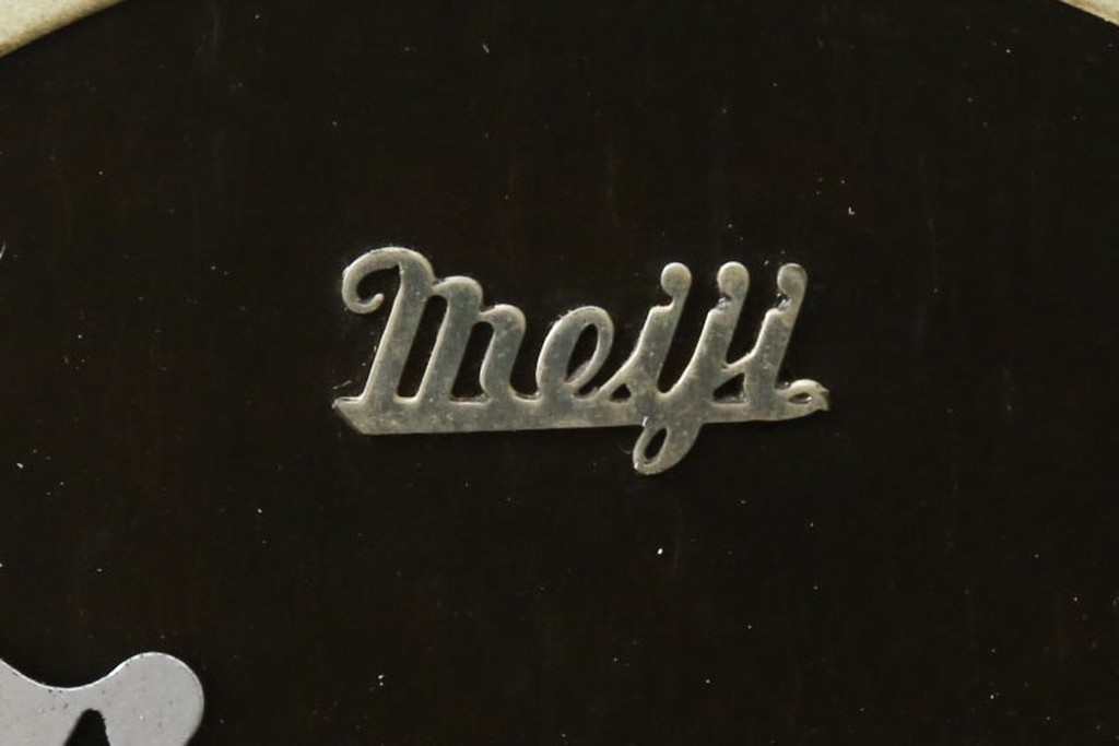 和製アンティーク　Meiji(明治時計社)　30DAY　文字盤がおしゃれな置き時計　(R-072195)