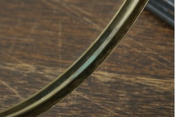 和製アンティーク　Meiji(明治時計社)　30DAY　文字盤がおしゃれな置き時計　(R-072195)