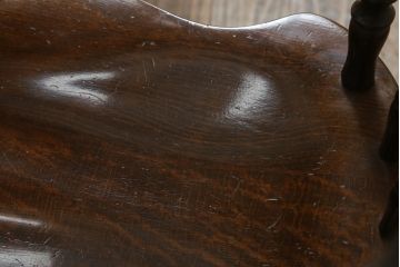 中古　飛騨産業　キツツキ　穂高シリーズ　WINDSOR　ブナ材　カントリースタイルにおすすめのウィンザーチェア4脚セット(ウインザーチェア、ダイニングチェア、板座チェア、椅子、イス)(R-072204)