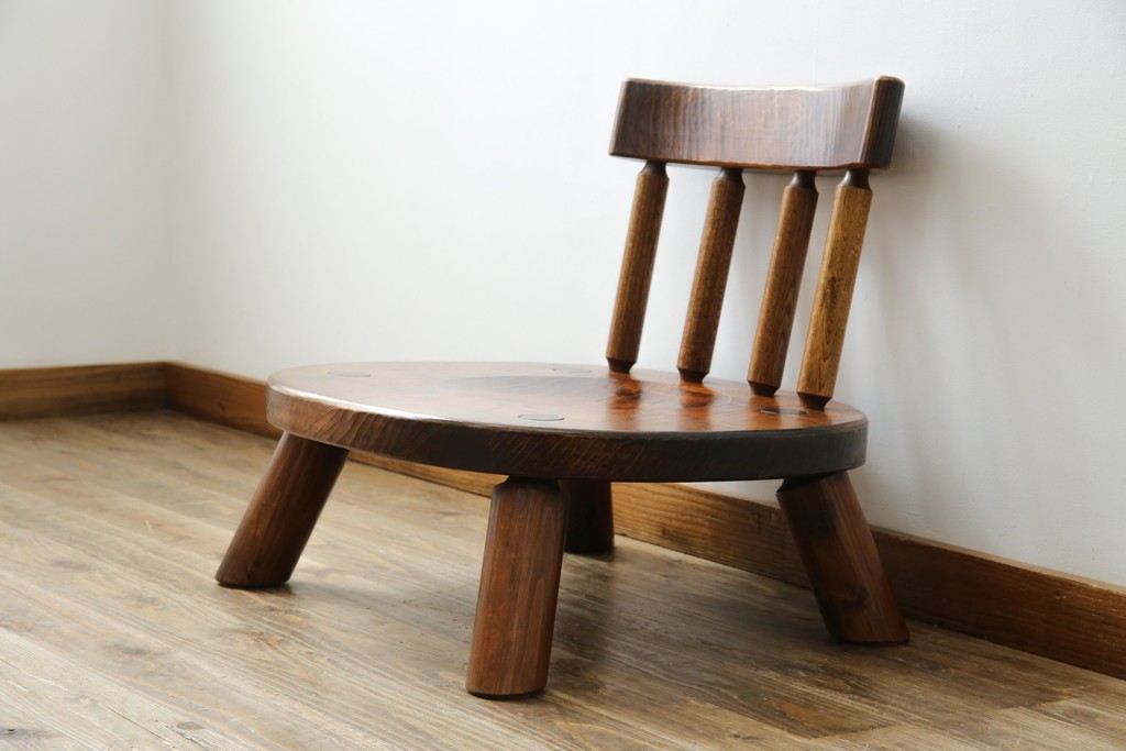 ⭕️⭕️ココ【矢澤金太郎の家具】無垢 楢 椅子⭕️⭕️ 公式】アンティーク家具ラフジュ工房商品詳細ページ中古 指物