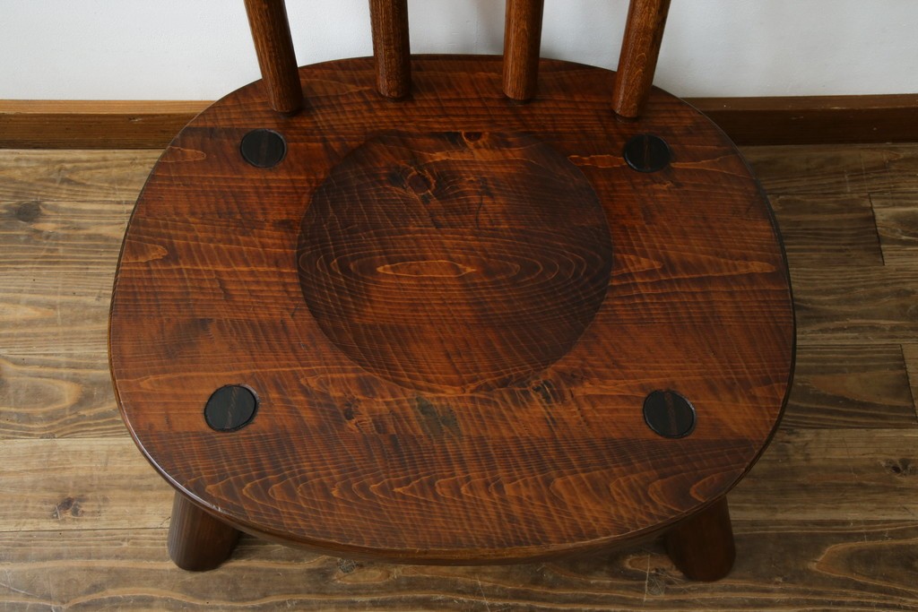 ⭕️⭕️ココ【矢澤金太郎の家具】無垢 楢 椅子⭕️⭕️ 公式】アンティーク家具ラフジュ工房商品詳細ページ中古 指物