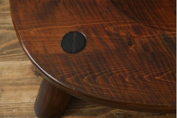 中古　指物作家　矢澤金太郎作　素朴な佇まいの中にも存在感のある椅子　(R-072206)