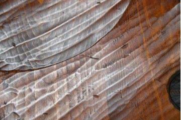 中古　指物作家　矢澤金太郎作　素朴な佇まいの中にも存在感のある椅子　(R-072206)