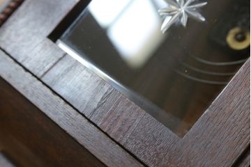 和製アンティーク　Meiji(明治時計社)　クラシカルなデザインがおしゃれな掛け時計(柱時計、古時計、振り子時計)(R-072228)