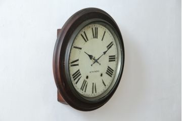 アンティーク時計　アメリカ　SETH THOMAS(セストーマス)　時代を感じるレトロな掛け時計(柱時計、古時計)(R-072231)