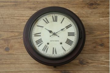 アンティーク時計　アメリカ　SETH THOMAS(セストーマス)　時代を感じるレトロな掛け時計(柱時計、古時計)(R-072231)