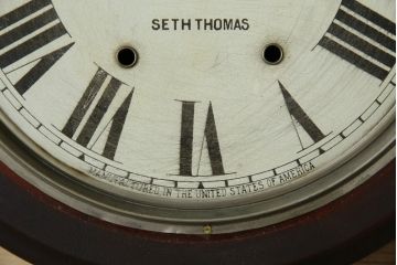 アンティーク時計　アメリカ　SETH THOMAS(セストーマス)　時代を感じるレトロな掛け時計(柱時計、古時計)(R-072231)