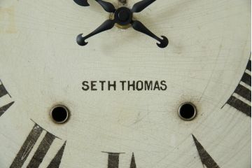 アンティーク時計　アメリカ　SETH THOMAS(セストーマス)　時代を感じるレトロな掛け時計(柱時計、古時計)(R-072231)