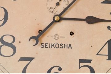 和製アンティーク　精工舎(SEIKOSHA、セイコー)　TRADE(S)MARK　トーマス型のレトロな大型掛け時計(柱時計、振り子時計、古時計)(R-072235)
