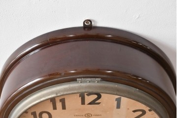 和製アンティーク　精工舎(SEIKOSHA、セイコー)　丸形　レトロなデザインが魅力的な掛け時計　(R-072236)