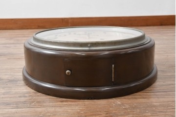 和製アンティーク　精工舎(SEIKOSHA、セイコー)　丸形　レトロなデザインが魅力的な掛け時計　(R-072236)