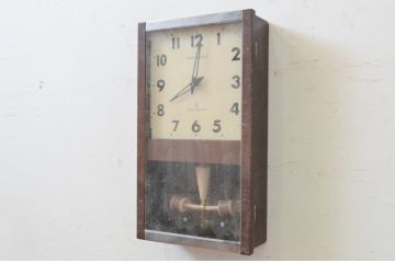 和製アンティーク　SEIKO SONOLA(セイコー・ソノーラ)　TRANSISTOR CLOCK(トランジスタクロック)　珍しいデザインの振り子が魅力的な掛け時計(柱時計、古時計、振り子時計)(R-072241)