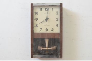 和製アンティーク　SEIKO SONOLA(セイコー・ソノーラ)　TRANSISTOR CLOCK(トランジスタクロック)　珍しいデザインの振り子が魅力的な掛け時計(柱時計、古時計、振り子時計)(R-072241)