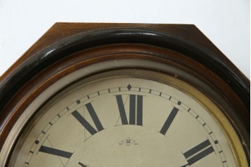 和製アンティーク　明治時計製　TRADE MARK(トレードマーク)　クラシカルな雰囲気漂う大型掛け時計　(R-072247)