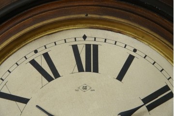 和製アンティーク　明治時計製　TRADE MARK(トレードマーク)　クラシカルな雰囲気漂う大型掛け時計　(R-072247)