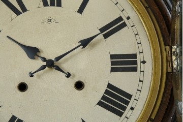 和製アンティーク　明治時計製　TRADE MARK(トレードマーク)　クラシカルな雰囲気漂う大型掛け時計　(R-072247)