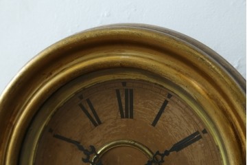 アンティーク時計　アメリカ　E. INGRAHAM&CO(イングラハム)　振り子の意匠が魅力的な四つ丸本だるま時計　(R-072248)