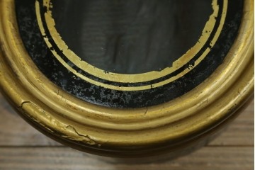 アンティーク時計　アメリカ　E. INGRAHAM&CO(イングラハム)　振り子の意匠が魅力的な四つ丸本だるま時計　(R-072248)