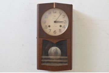 和製アンティーク　ペイント仕上げ限定　MINUET　14DAY　昔懐かしい雰囲気の掛け時計(柱時計、古時計、振り子時計)(R-072250)